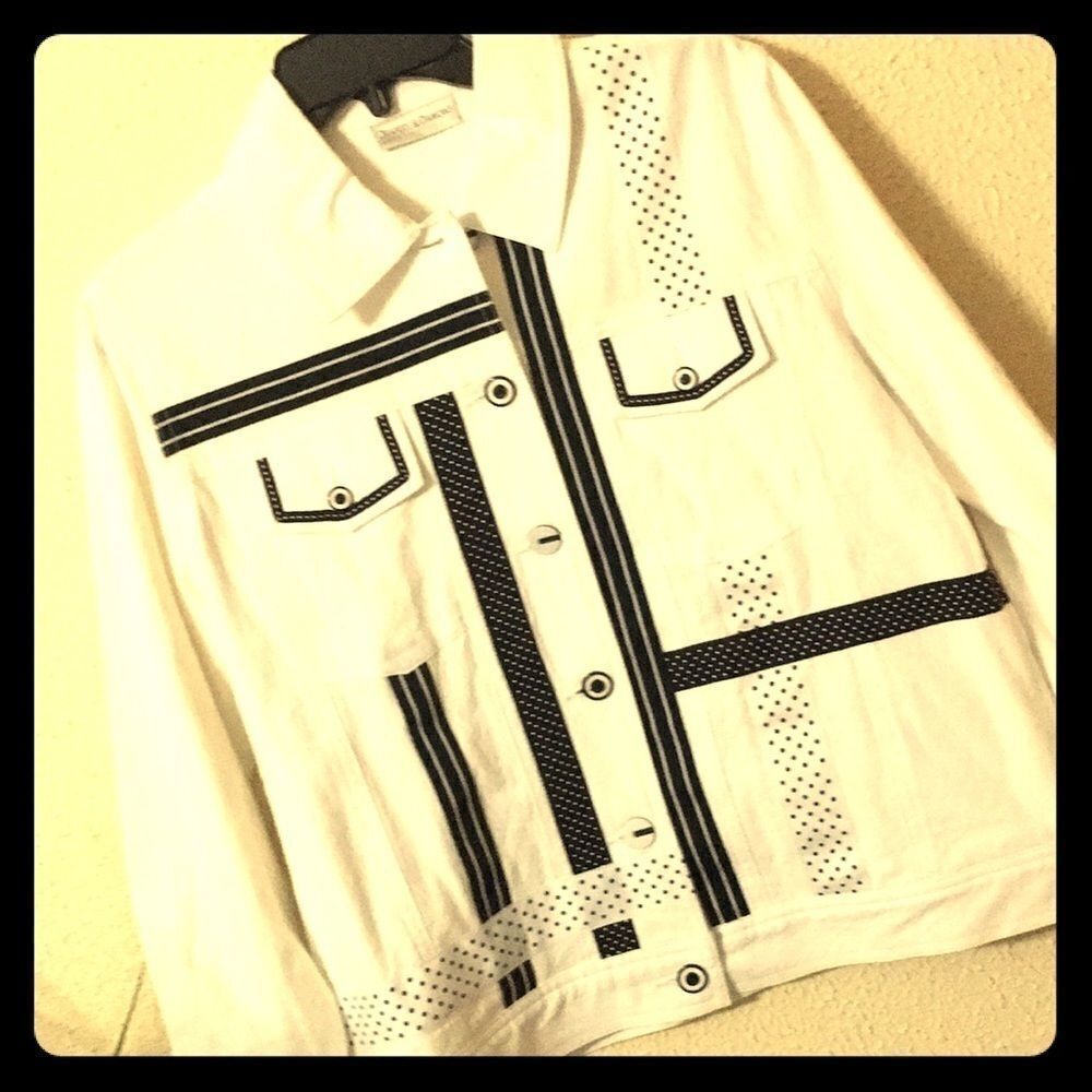 Draper's & Damon's Black & White Statement Jacket